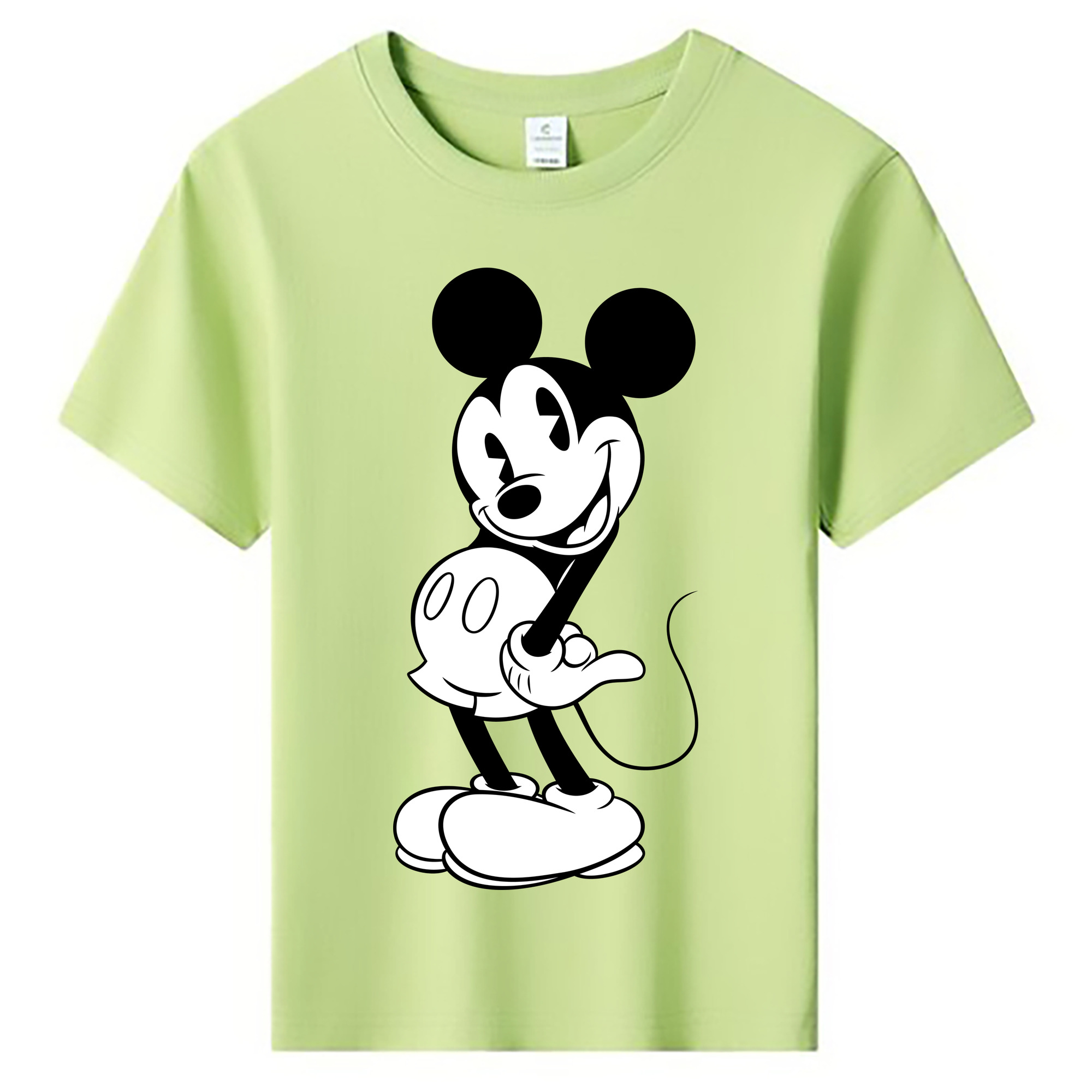 ミッキーマウス Mickey Mouse 綿100％キッズTシャツ（フロントプリント）